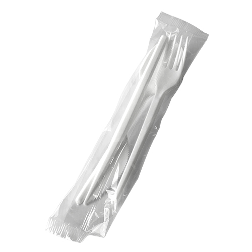 PACK BASIC CUCHILLO+CUCHARA+TENEDOR - línea basic - Papel Plast Pack S.L