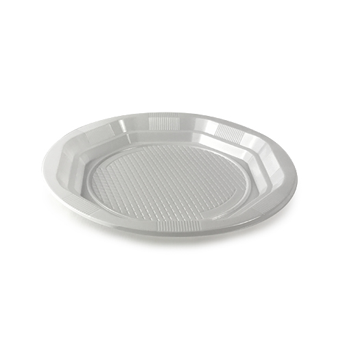 PLATO REDONDO 17 CM BLANCO BASIC - línea basic - Papel Plast Pack S.L