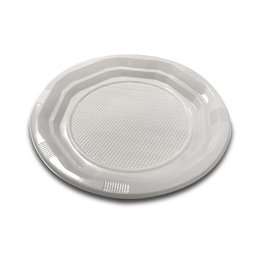 PLATO REDONDO 20.5 CM BLANCO BASIC - línea basic - Papel Plast Pack S.L