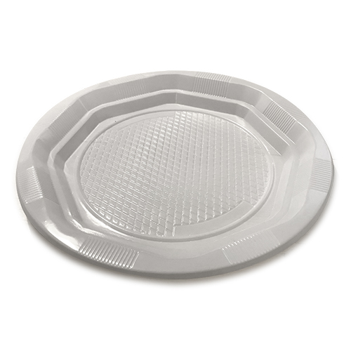 PLATO REDONDO 22 CM BLANCO BASIC - línea basic - Papel Plast Pack S.L