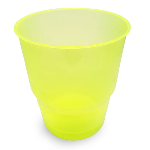 VASO HOTEL PP 220 CC COLOR AMARILLO - línea Inyección - Papel Plast Pack S.L